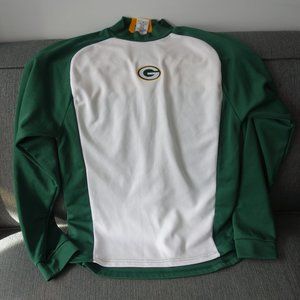 Reebok Team Apparel Green Bay Packers Long Sleeve Shirt Size S